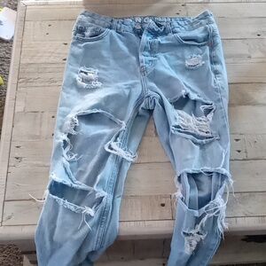 Girls ripped jeans